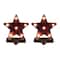 Glitzhome® 7.5" Marquee LED Star Stocking Holder, 2ct.